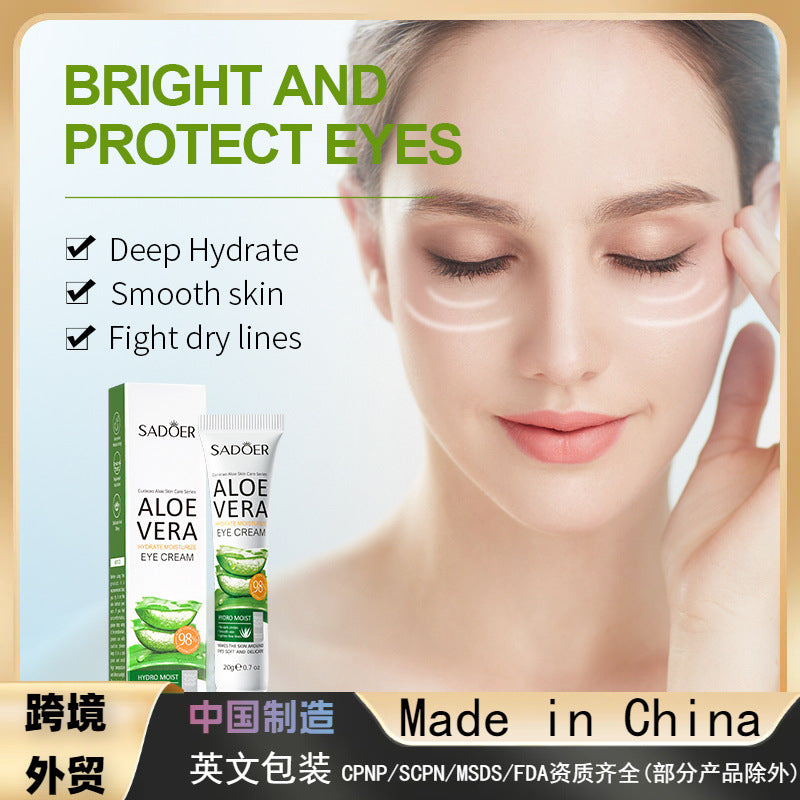Aloe Vera Hydrating Softening Eye Cream Essence Moisturizing Hydrating Lifting Eye Cream