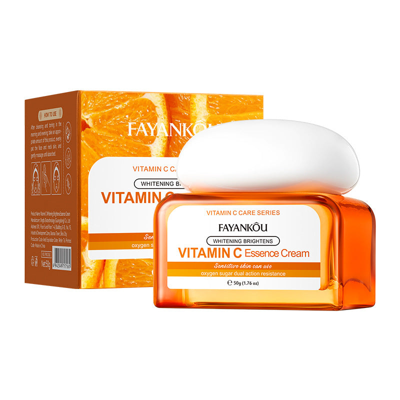 All English FAYANKOU Vitamin C Whitening and Brightening Serum Cream, Brightening and Moisturizing Cream