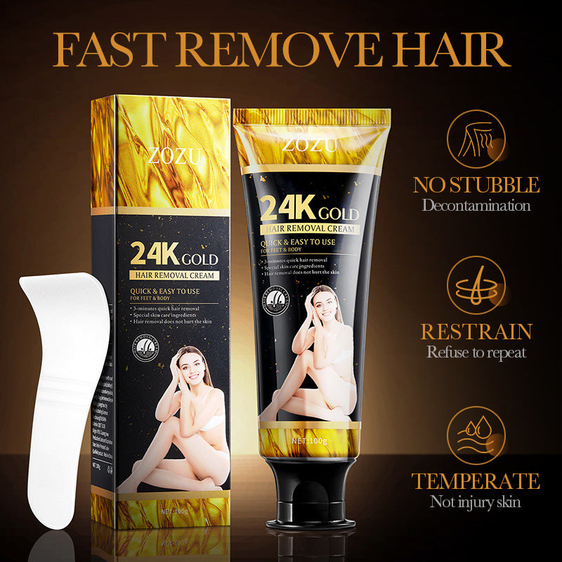 24K Hair Removal Cream, Soft Hair Removal, Underarm Thighs To Brighten The Skin, Hair Removal Cream