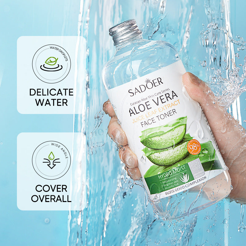 Aloe Vera Fresh Extract Water, Hydrating and Moisturizing, Gentle Care, Shrinking Pores, Aloe Vera Beauty Toner