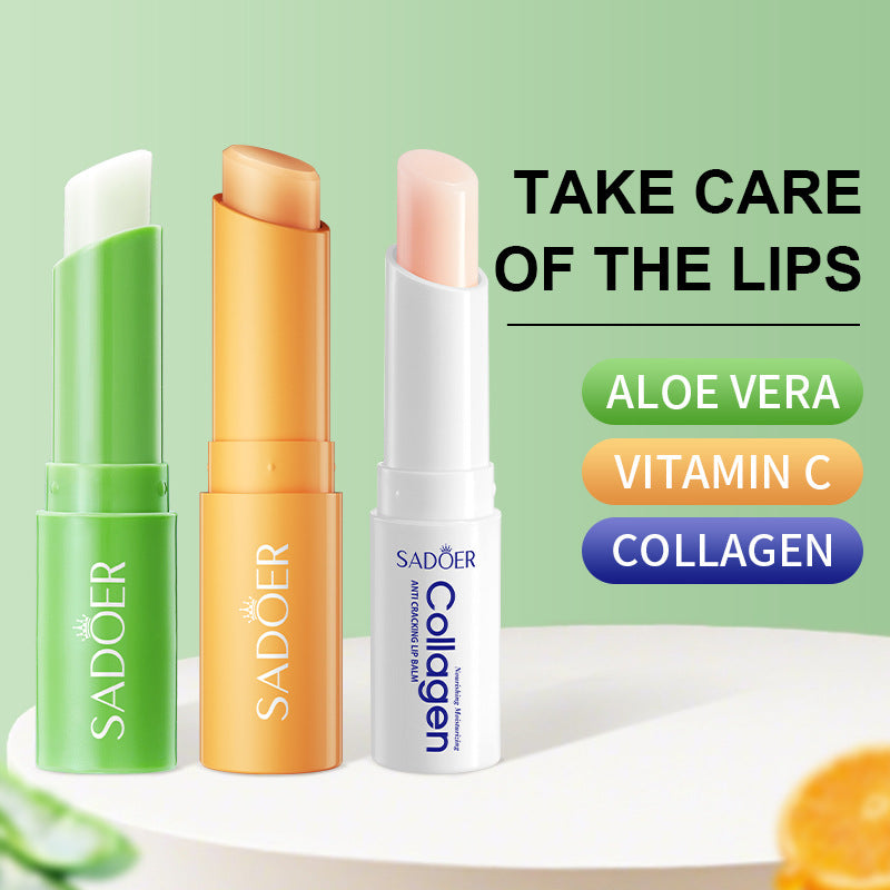 Aloe Vera Moisturizing Lip Balm, Double Protection Moisturizing Water Lip Balm Nourishing Refreshing Hydrating Repair