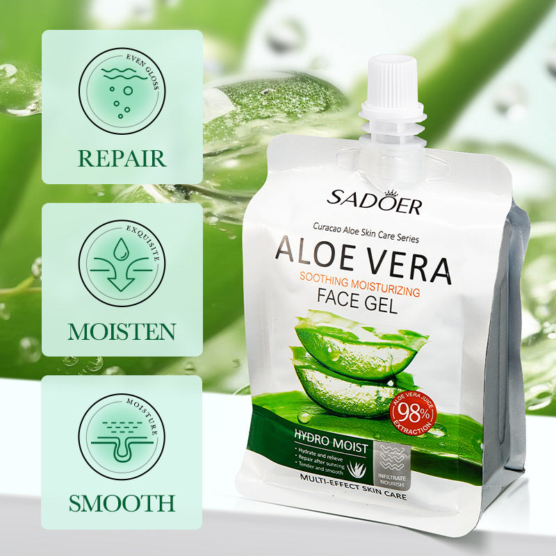 Aloe Vera Soothing Moisturizing Gel, Hydrating Moisturizing and Brightening Aloe Vera Gel