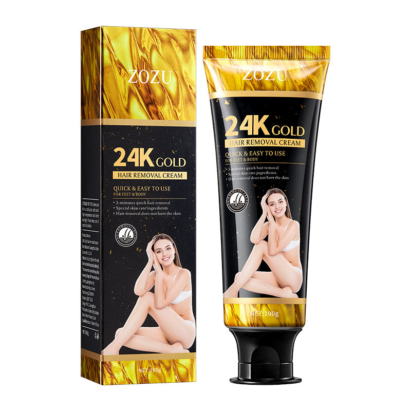 24K Hair Removal Cream, Soft Hair Removal, Underarm Thighs To Brighten The Skin, Hair Removal Cream