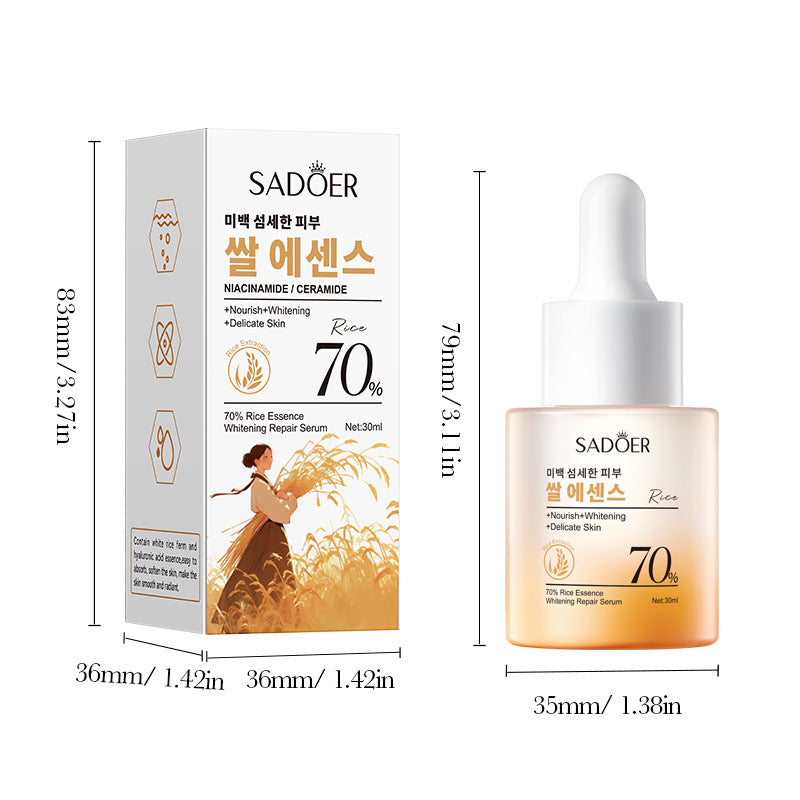 70% Rice Essence Whitening Repair Serum, Hydrating, Moisturizing and Moisturizing Serum
