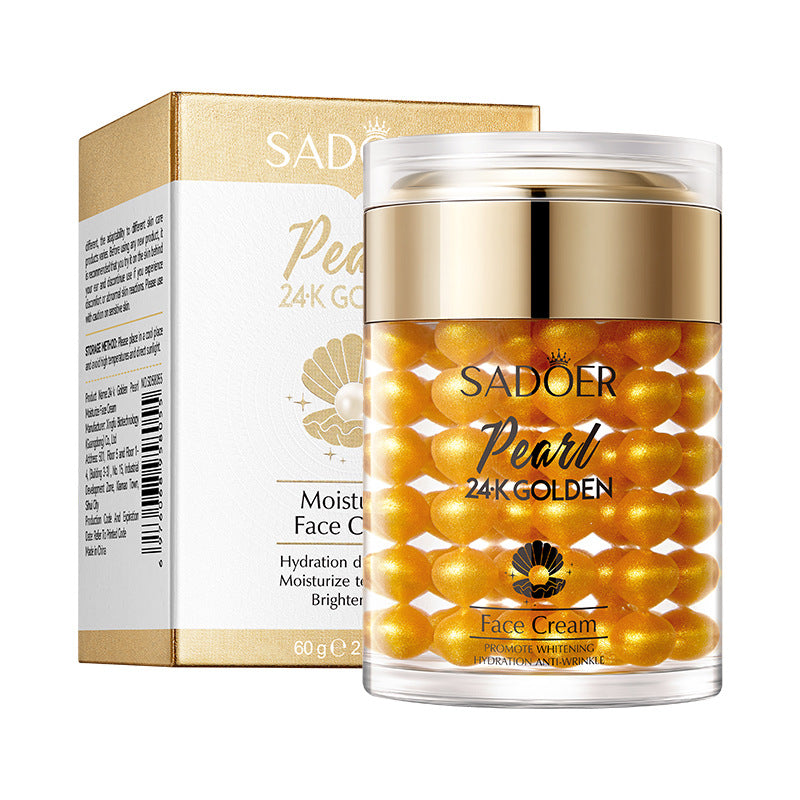 24K Gold Pearl Collagen Whitening Moisturizing Cream, Brightening Cream
