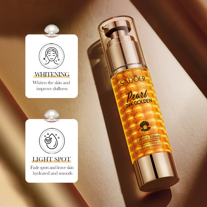 24K Gold Pearl Collagen Whitening Moisturizing Serum, Skin Rejuvenation Moisturizing Lotion