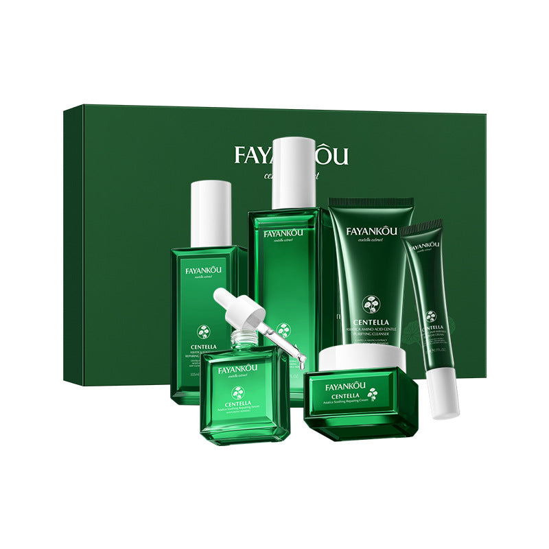 All English FAYANKOU Centella Centella Amino Acid Moisturizing Repair Six-piece Set, Set