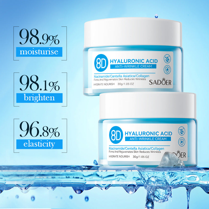 8D Hyaluronic Acid Anti-Wrinkle Hydrating Nourishing Cream Moisturizing Rejuvenating Cream