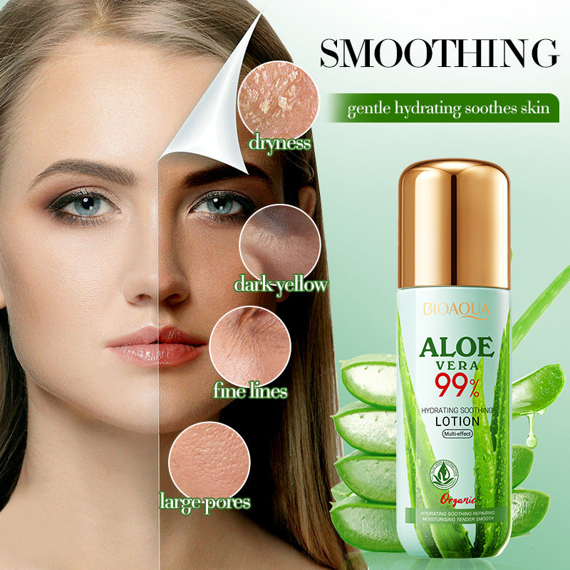 Aloe Vera Hydrating Soothing Lotion, Moisturizing and Firming Skin Water Lotion