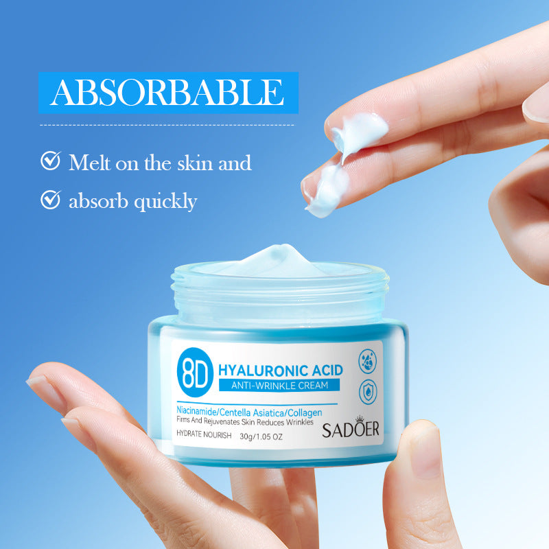 8D Hyaluronic Acid Anti-Wrinkle Hydrating Nourishing Cream Moisturizing Rejuvenating Cream