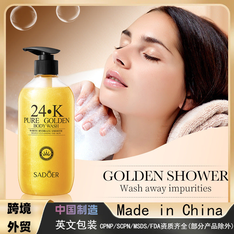 24K Gold Body Wash, Deep Cleansing and Nourishing Skin Body Wash