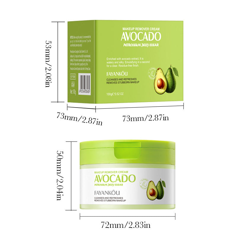 All English FAYANKOU Avocado Vaseline Gentle Makeup Remover, Makeup Remover