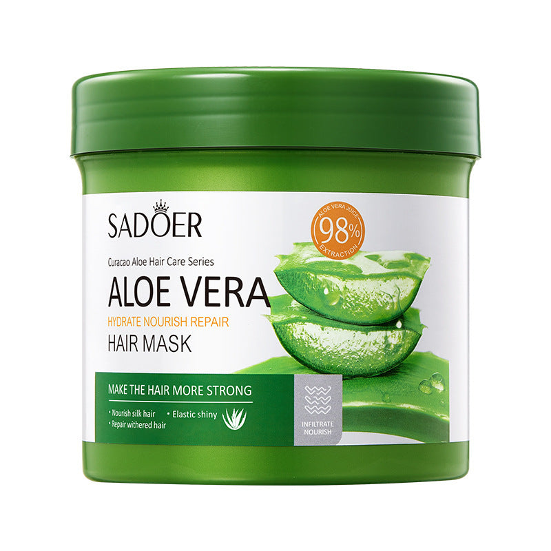 Aloe Vera Moisturizing Hair Mask Keratin Hair Care Smooth Silky Hair Mask