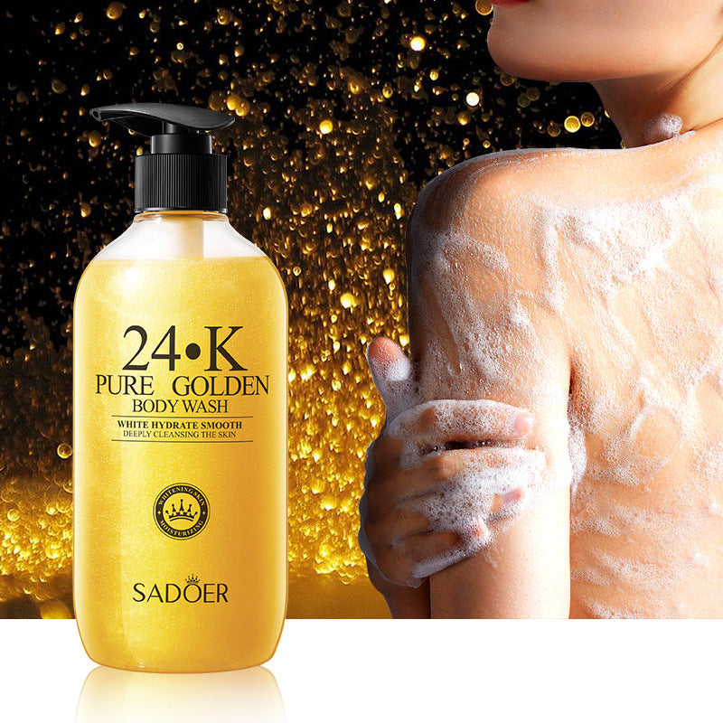 24K Gold Body Wash, Deep Cleansing and Nourishing Skin Body Wash