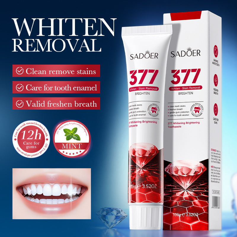 377 Star Diamond Brightening White Toothpaste, Deep Cleansing Teeth Toothpaste  Wholesale