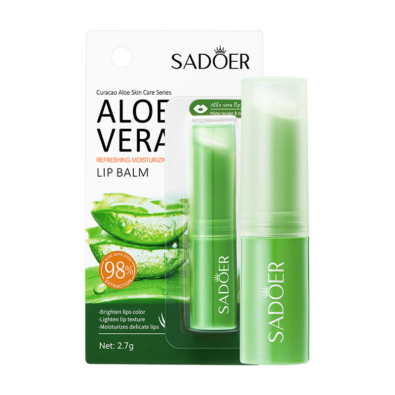 Aloe Vera Moisturizing Lip Balm, Double Protection Moisturizing Water Lip Balm Nourishing Refreshing Hydrating Repair