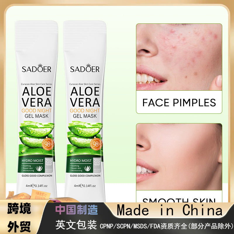 Aloe Vera Good Night Frozen Film Hydrating Moisturizing Moisturizing Skin Aloe Vera Apply Leave-in Mask