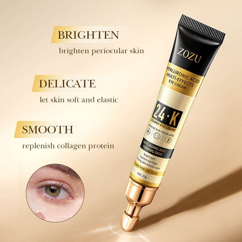 24K Hyaluronic Acid Multi-effect Eye Cream, Hydrating and Moisturizing Eye Cream