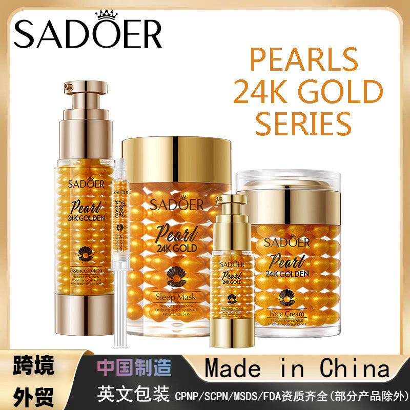 24K Gold Pearl Collagen Whitening Moisturizing Cream, Brightening Cream
