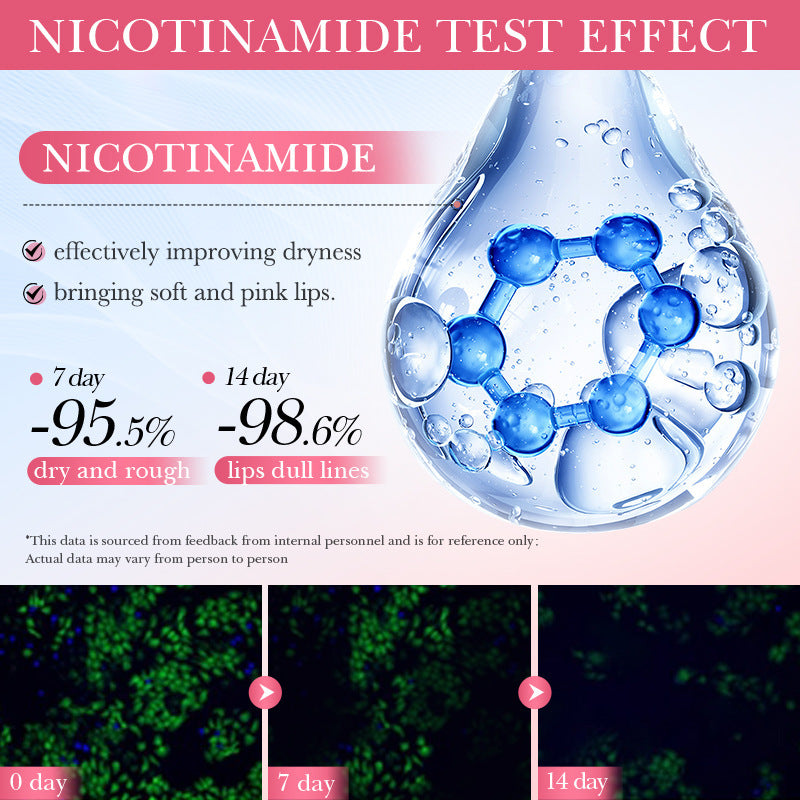 5X Niacinamide Powder Lip Mask, Anti-drying and Cracking Hydrating Lipstick