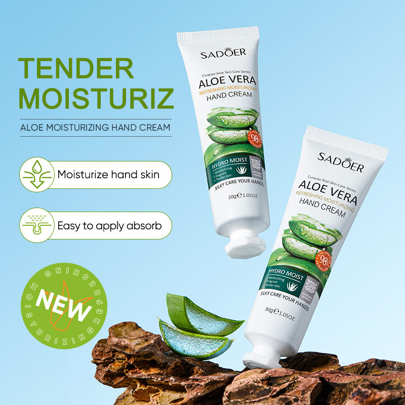 Aloe Vera Refreshing Moisturizing Hand Cream, Moisturizing and Anti-drying and Cracking, Hand Cream Small Sticks