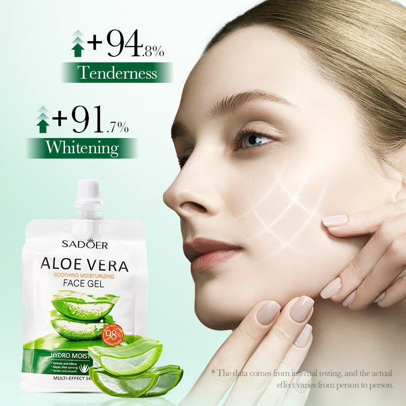Aloe Vera Soothing Moisturizing Gel, Hydrating Moisturizing and Brightening Aloe Vera Gel