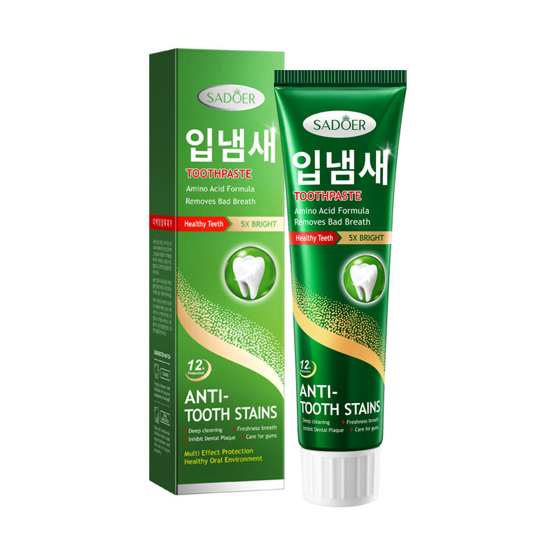 Amino Acid Anti-stain and Bad Breath Removal Toothpaste To Clean Teeth and Tooth Stains Toothpaste