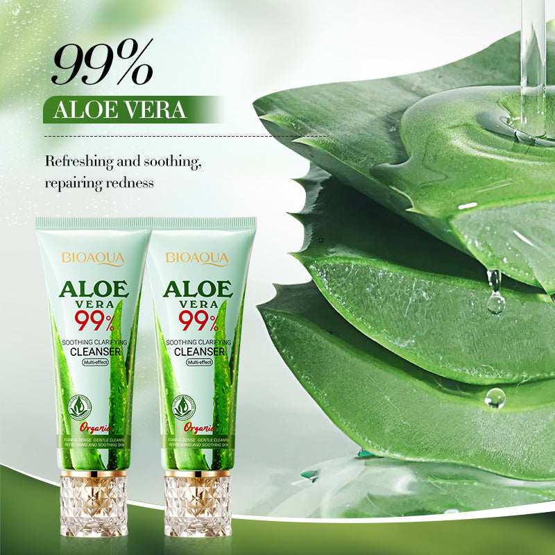 Aloe Vera Soothing Smooth Cleanser, Gentle Cleansing Facial Cleanser