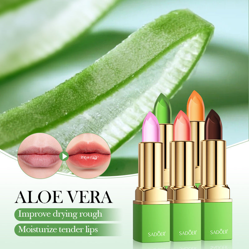 Aloe Vera Jelly Temperature Change Lipstick Luster Is Not Easy To Decolorize Elegant Lipstick