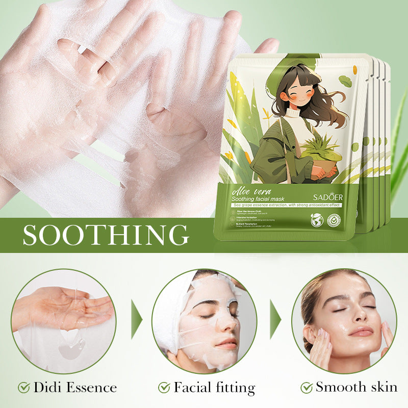Aloe Vera Soothing Mask, Hydrating and Moisturizing Skin Mask