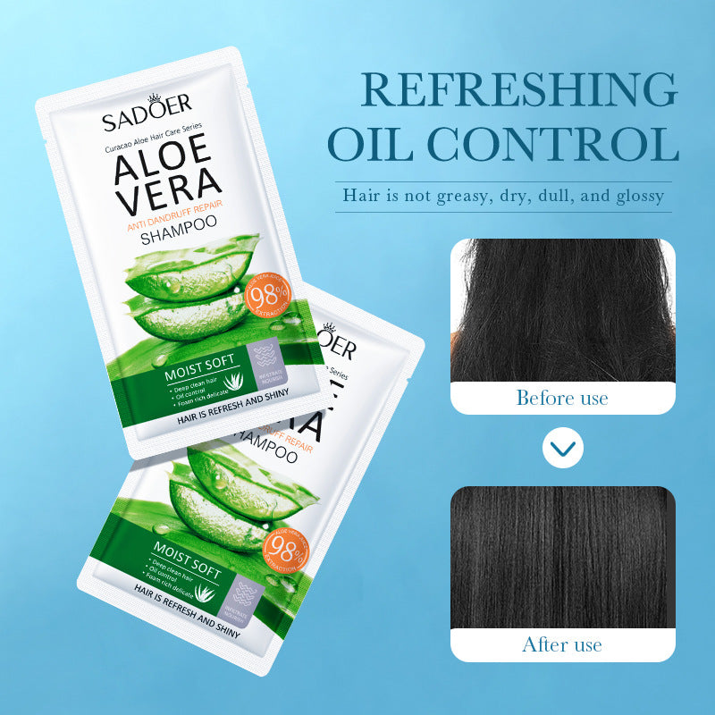 Aloe Vera Anti-Dandruff Repair Shampoo, Improve Hair Softness Natural Shampoo