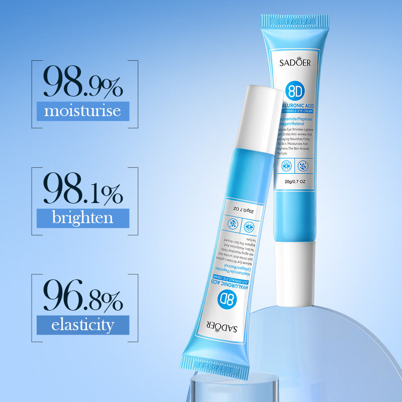 8D Hyaluronic Acid Anti-Wrinkle Firming Eye Cream, Eye Moisturizing Eye Cream