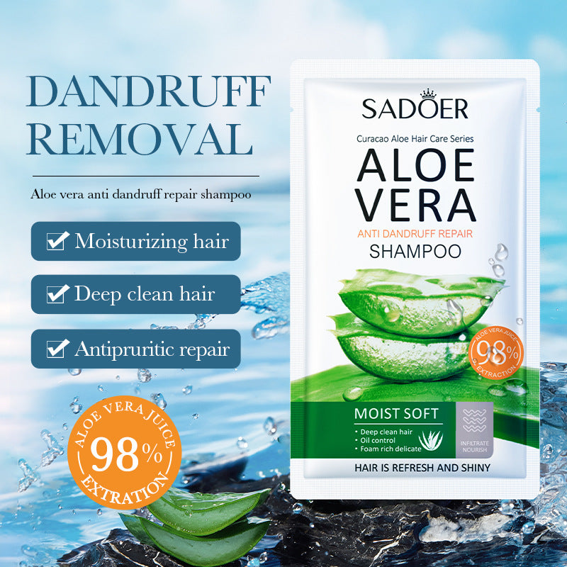 Aloe Vera Anti-Dandruff Repair Shampoo, Improve Hair Softness Natural Shampoo