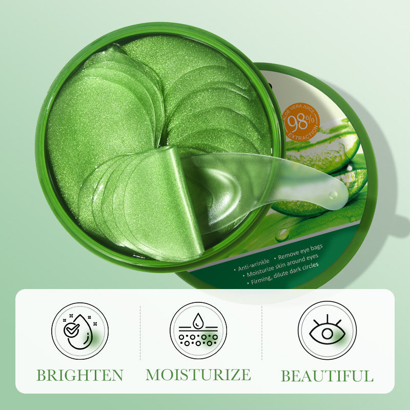 aloe vera  soothing eye mask moisturizing dry eye area eye mask sticker