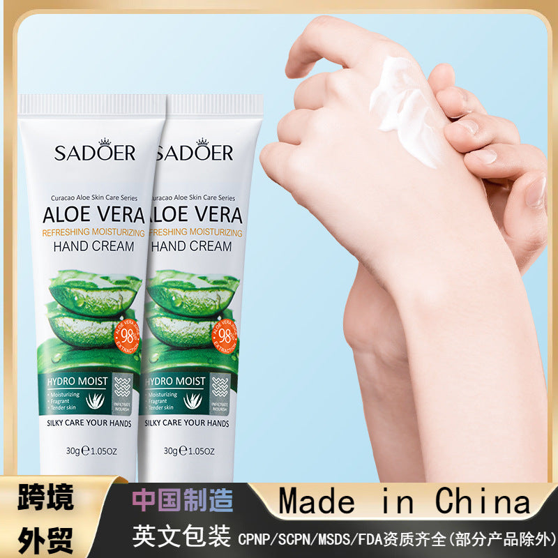 Aloe Vera Refreshing Moisturizing Hand Cream, Moisturizing and Anti-drying and Cracking, Hand Cream Small Sticks