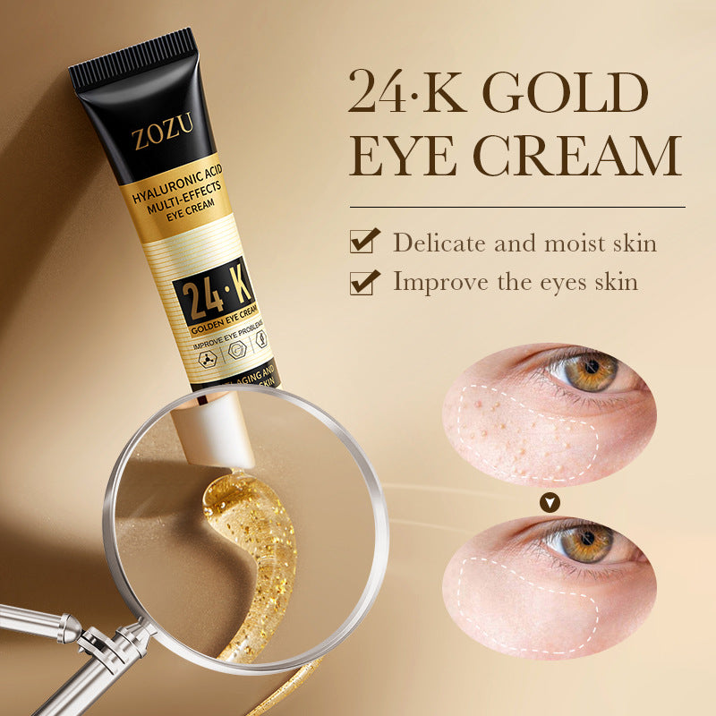 24K Hyaluronic Acid Multi-effect Eye Cream, Hydrating and Moisturizing Eye Cream