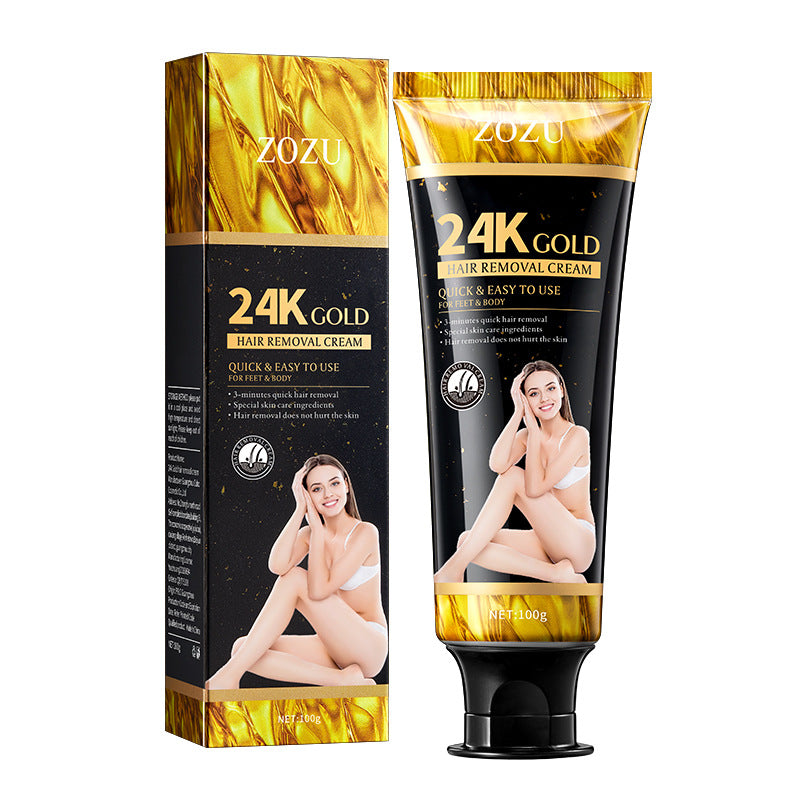 24K Hair Removal Cream, Soft Hair Removal, Underarm Thighs To Brighten The Skin, Hair Removal Cream