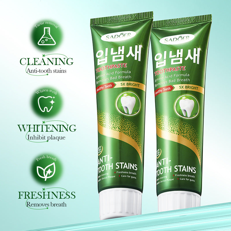 Amino Acid Anti-stain and Bad Breath Removal Toothpaste To Clean Teeth and Tooth Stains Toothpaste