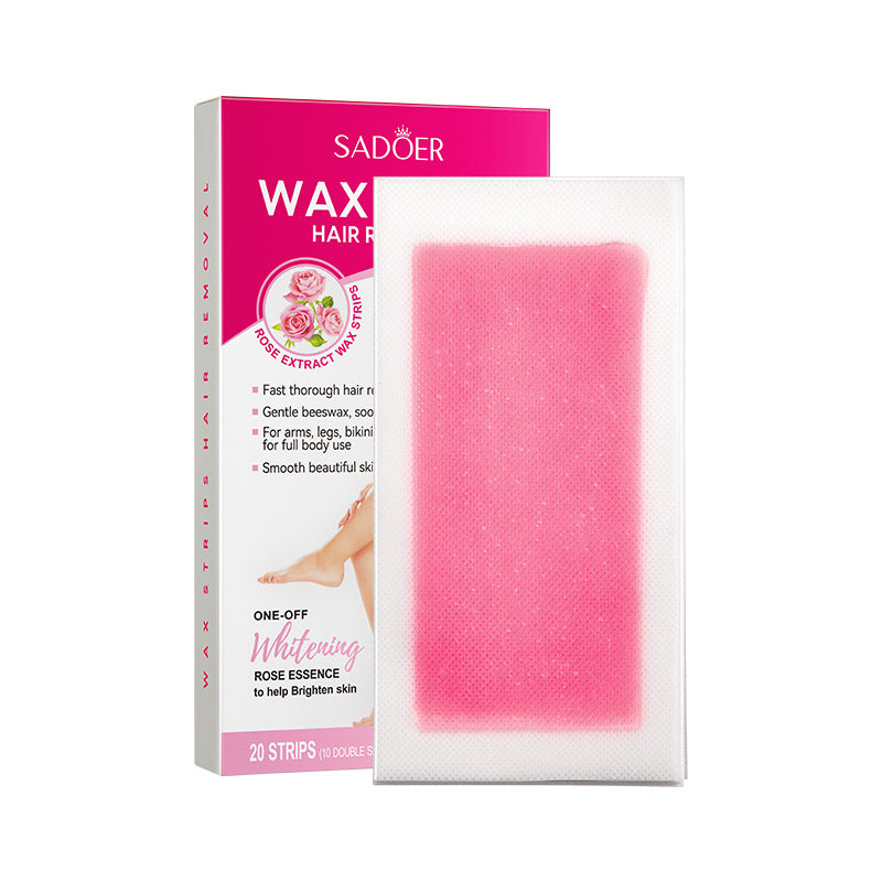 Aloe Vera Gentle Soothing Double Sided Hair Removal Wax Paper to Remove Underarm Hair Leg Hair Removal Cream