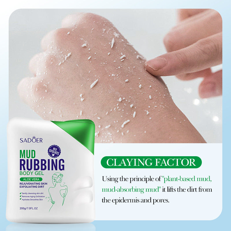 Aloe Vera Rubbing Mud Bath Treasure, Cleaning Pores, Body Cleaning Scrub