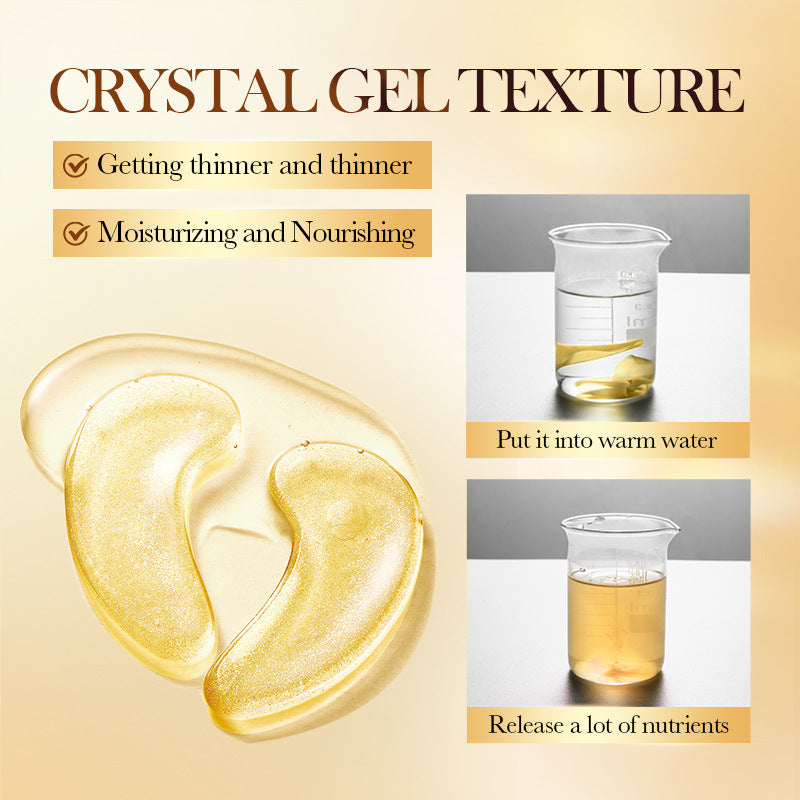 24K gold collagen firming eye mask, hydrating and moisturizing eye mask