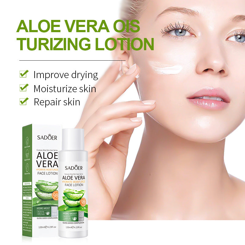 Aloe Vera Hydrating and Moisturizing Lotion, Hydrating and Moisturizing Skin Facial Moisturizing Lotion