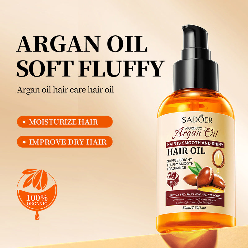 Argan Oil Hair Care Essential Oil Dyed, Curled, Dry Hair Care Essential Oil
