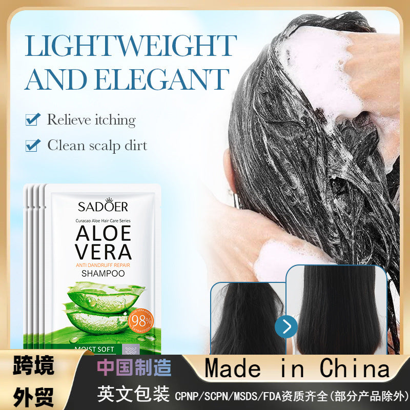 Aloe Vera Anti-Dandruff Repair Shampoo, Improve Hair Softness Natural Shampoo