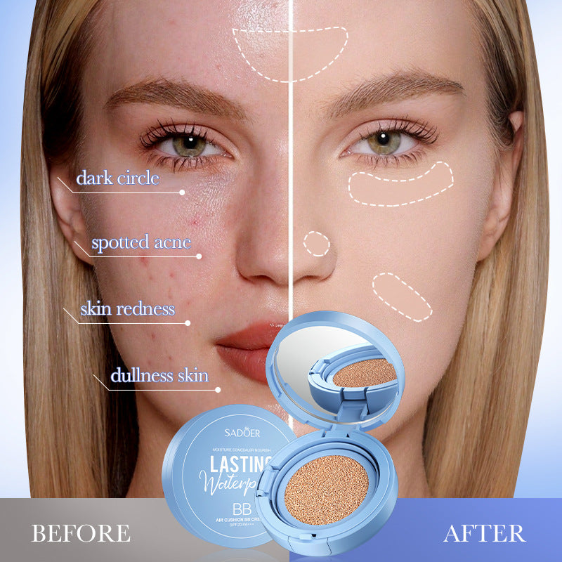 Air Cushion BB Cream, Concealer Grooming Repair Isolation Makeup BB Cream