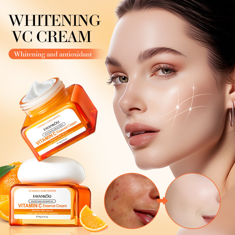All English FAYANKOU Vitamin C Whitening and Brightening Serum Cream, Brightening and Moisturizing Cream